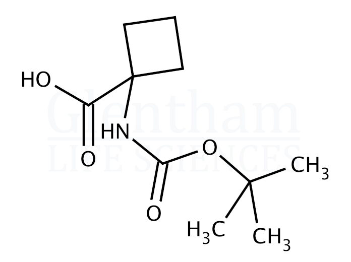 N-Boc-1-aminocyclobutane carboxylic acid  Structure