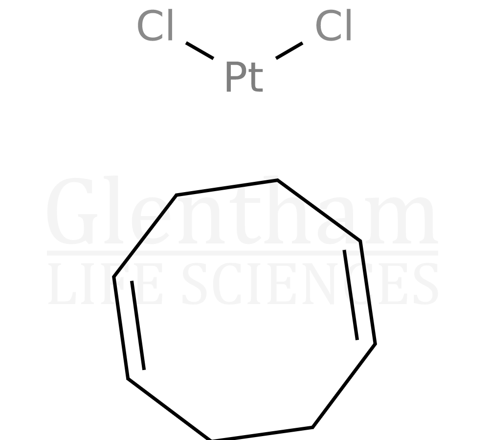 Structure for Dichloro(cycloocta-1,5-dienyl) platinum(II); 99.95% (metals basis)