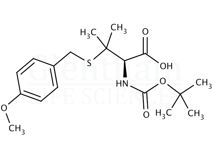 Structure for Boc-Pen(Mob)-OH   