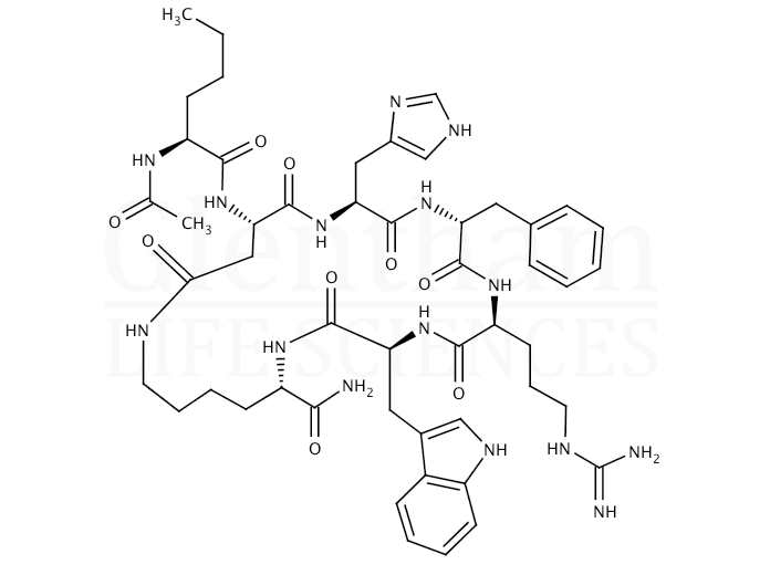 Structure for Melanotan II acetate salt
