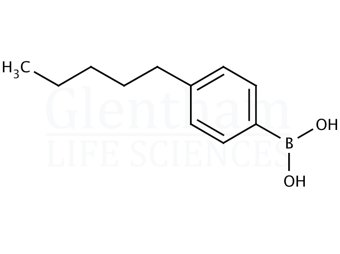 4-n-Pentylphenylboronic acid Structure