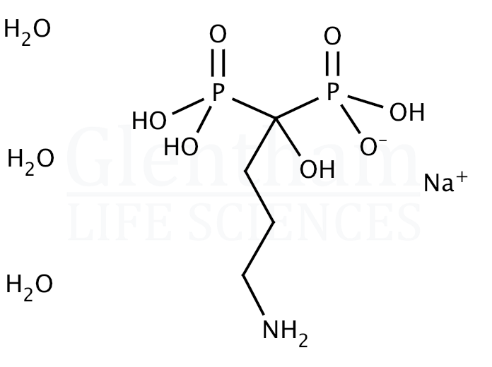 Alendronate sodium salt trihydrate Structure