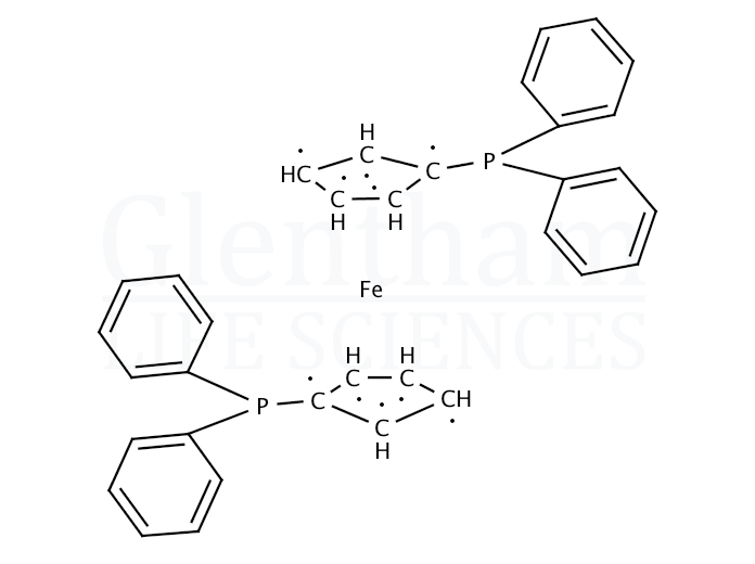 Structure for 1,1''-Bis(diphenylphosphino)ferrocene