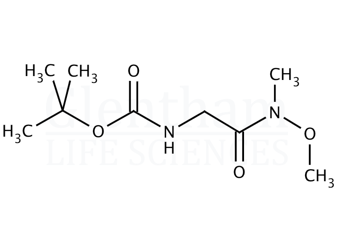 Structure for N-(tert-Butoxycarbonyl)glycine N''-methoxy-N''-methylamide