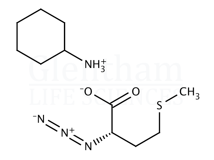 (S)-2-Azido-4-(methylthio)butanoic acid cyclohexylammonium salt Structure