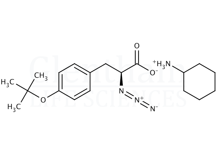 Structure for (S)-2-Azido-3-(4-tert-butoxyphenyl)propionic acid cyclohexylammonium salt (1217456-17-1)