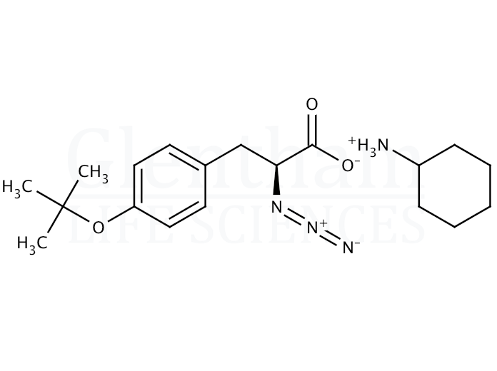 (S)-2-Azido-3-(4-tert-butoxyphenyl)propionic acid cyclohexylammonium salt Structure