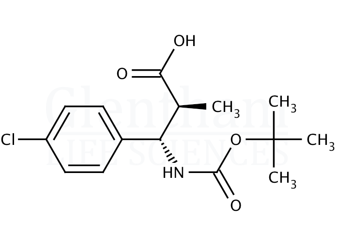 Structure for (2S, 3S)-3-(Boc-amino)-2-methyl-3-(4-chlorophenyl)propionic acid (1217457-67-4)