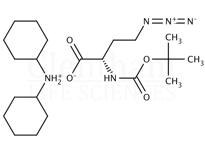 N-Boc-4-azido-L-homoalanine dicyclohexylammonium salt  Structure