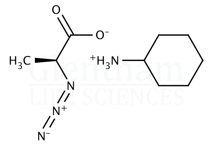 (S)-2-Azido-propionic acid cyclohexylammonium salt Structure