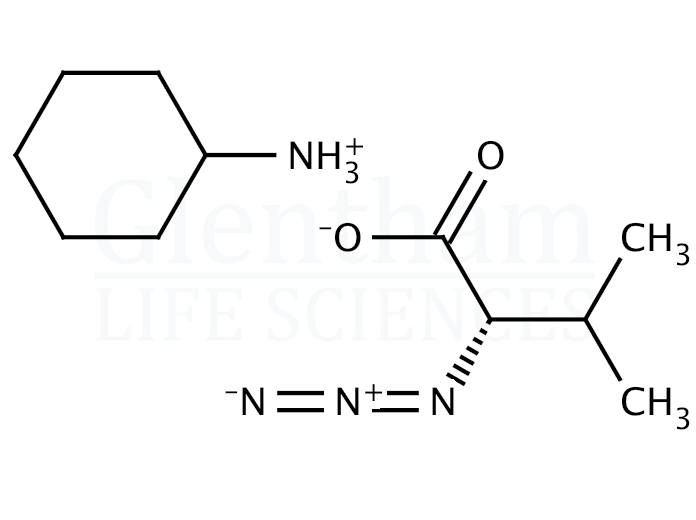 Structure for (S)-2-Azido-3-methylbutyric acid cyclohexylammonium salt