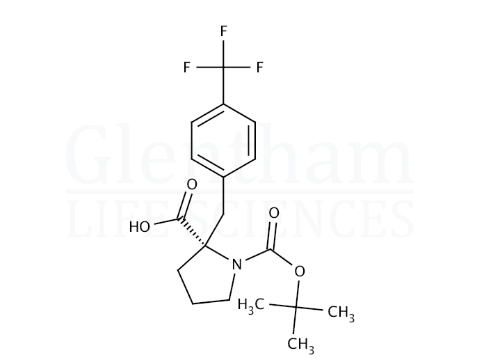 Large structure for Boc-(S)-α-(4-trifluoromethylbenzyl)-Pro-OH   (1217720-94-9)