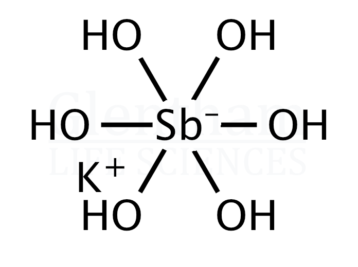 Structure for Potassium hexahydroxoantimonate(V)