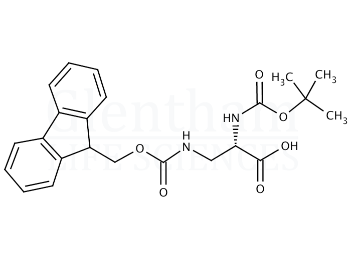 Structure for Boc-Dap(Fmoc)-OH    (122235-70-5)