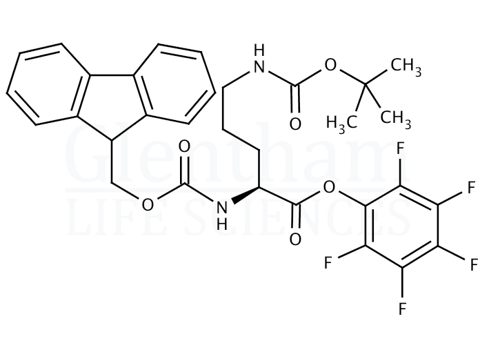 Fmoc-Orn(Boc)-OPfp Structure