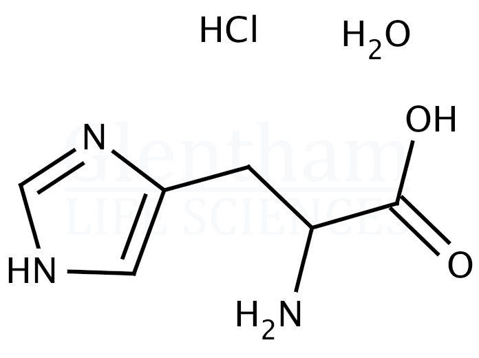 DL-Histidine monohydrochloride monohydrate Structure