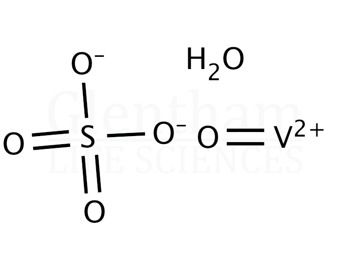 Structure for Vanadium(IV) sulfate oxide hydrate, 98%