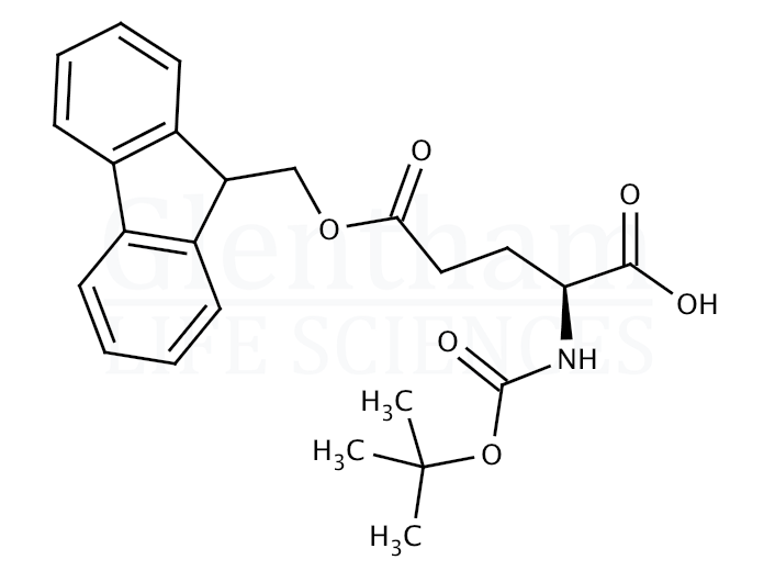 Boc-Glu(Ofm)-OH Structure