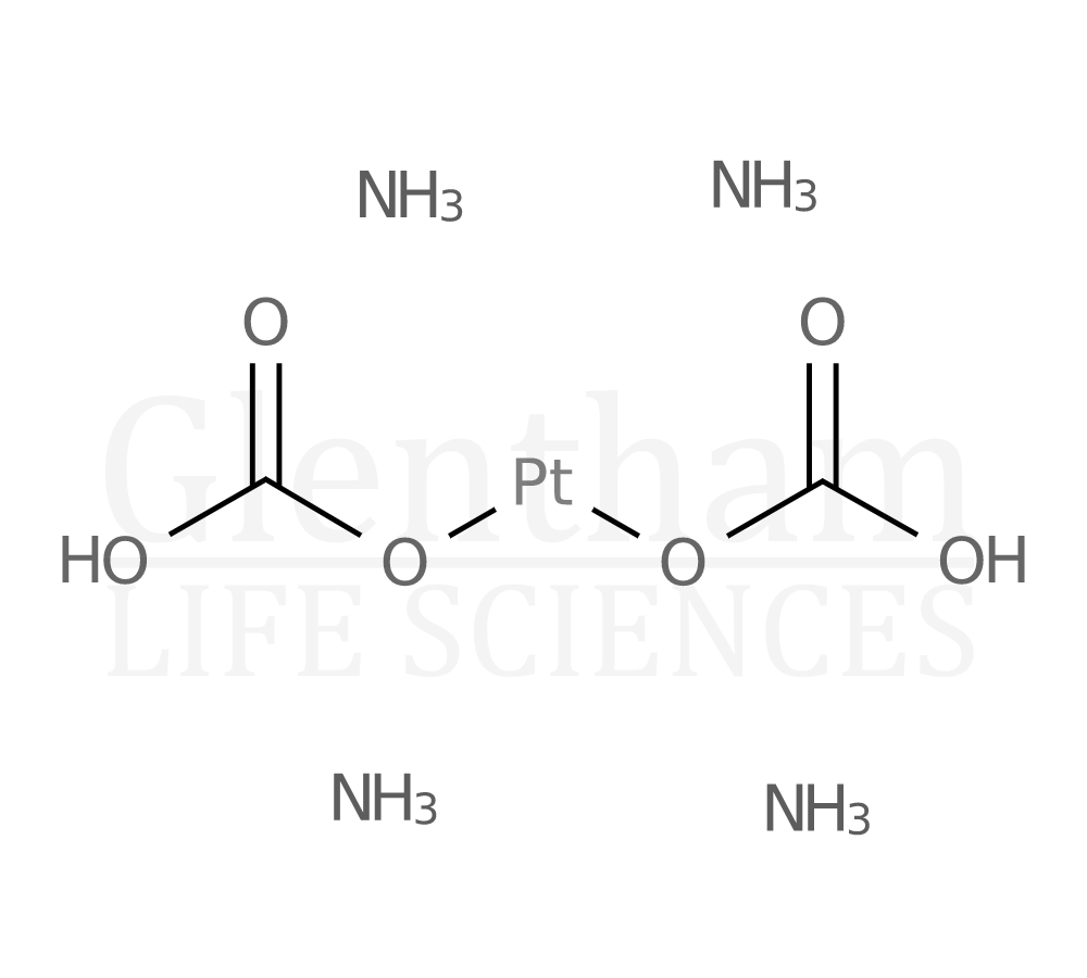 Structure for Platinum tetrammine hydrogencarbonate