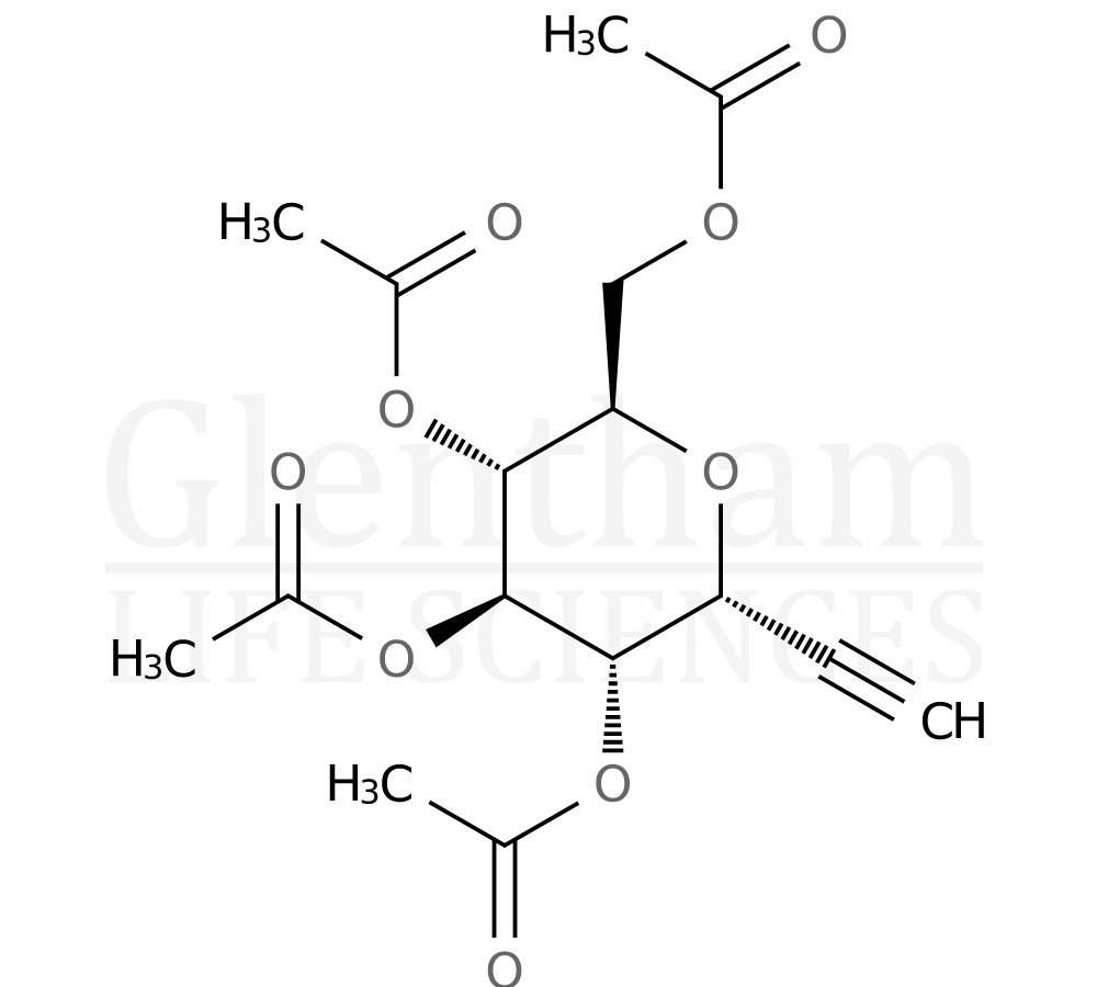 Structure for 2-C-(2,3,4,6-Tetra-O-acetyl-a-D-glucopyranosyl) ethyne