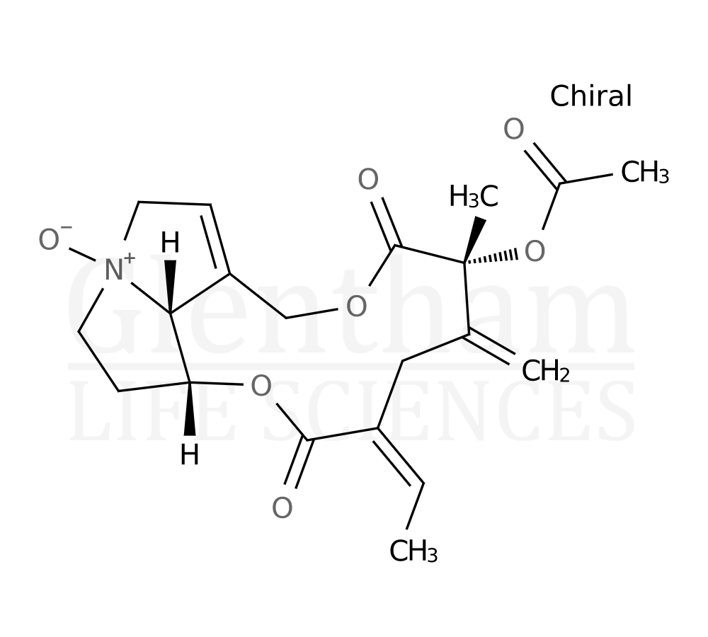 Acetylseneciphylline N-oxide Structure