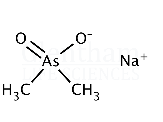 Cacodylic acid sodium salt hydrate Structure