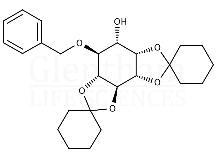 6-O-Benzyl-2,3:4,5-di-O-cyclohexylidene-D-myo-inositol Structure