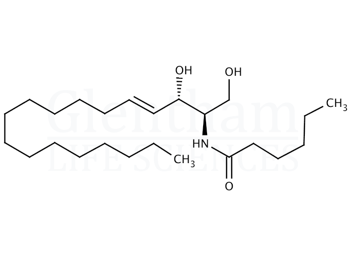 N-Hexanoyl-D-sphingosine Structure