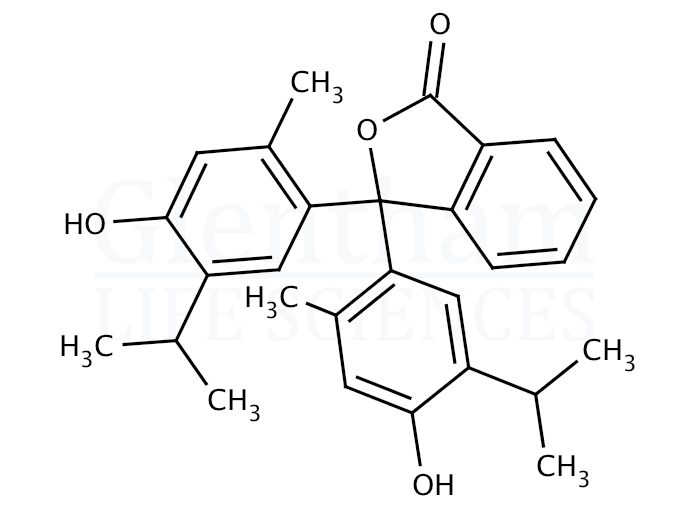 Thymolphthalein, 95%, ACS grade Structure