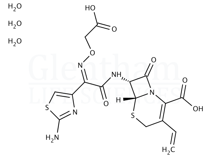 Large structure for Cefixime trihydrate (125110-14-7)