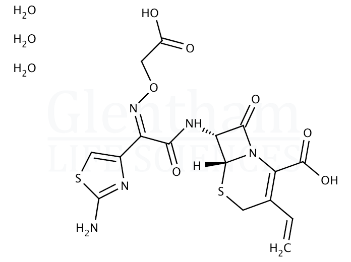 Structure for  Cefixime trihydrate  (125110-14-7)