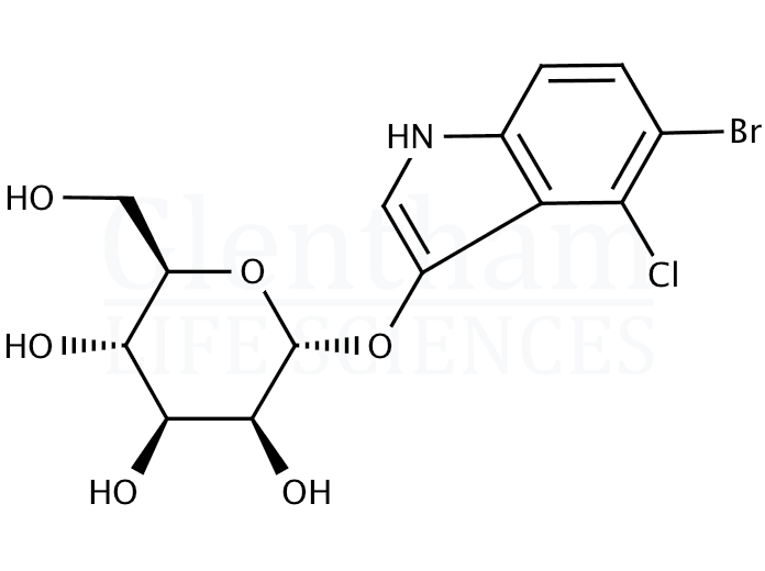 5-Bromo-4-chloro-3-indolyl a-D-mannopyranoside Structure