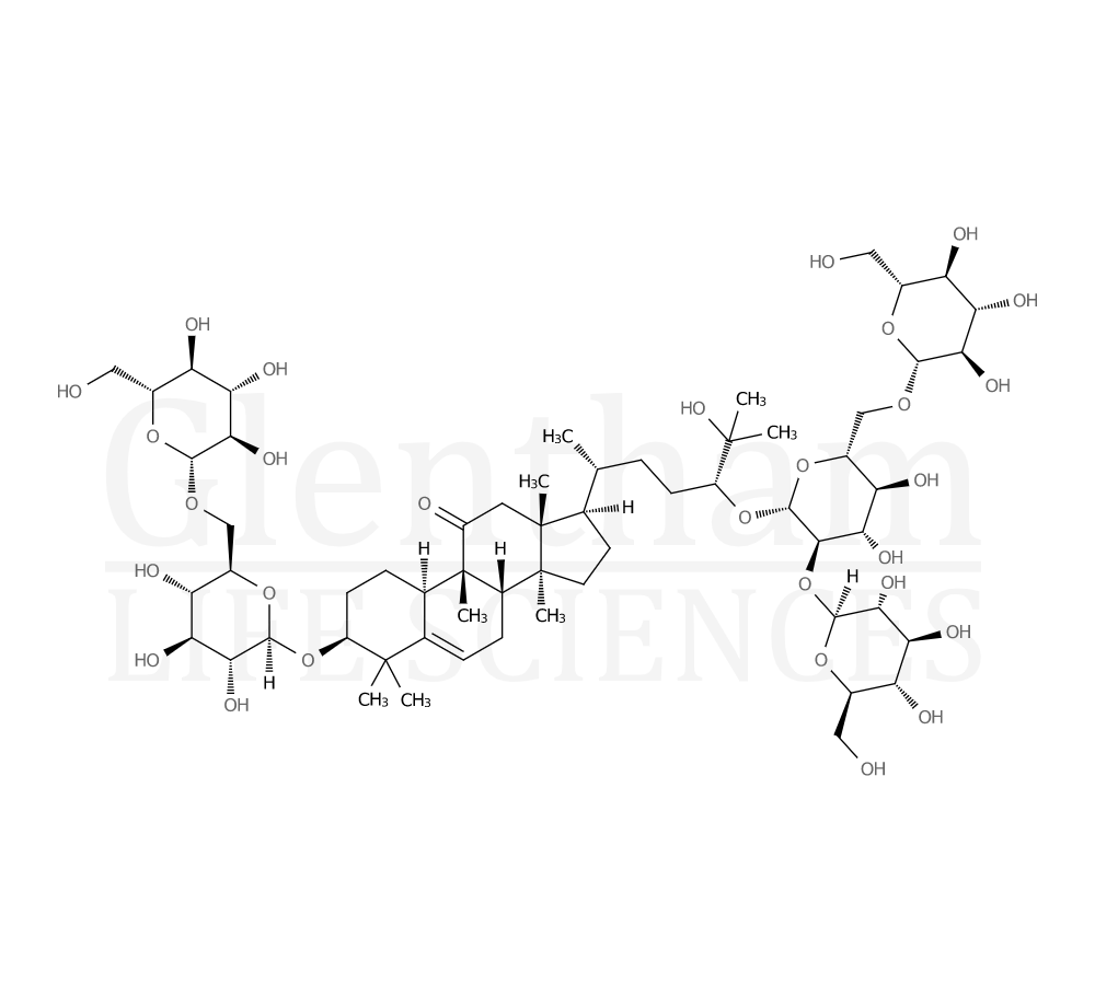 Structure for 11-Oxomogroside V (126105-11-1)