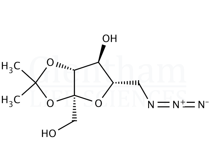 6-Azido-6-deoxy-2,3-O-isopropylidene-α-L-sorbofuranose Structure