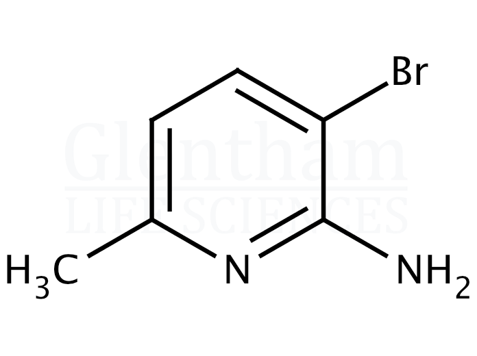 2-Amino-3-bromo-6-picoline (2-Amino-3-bromo-6-methylpyridine) Structure