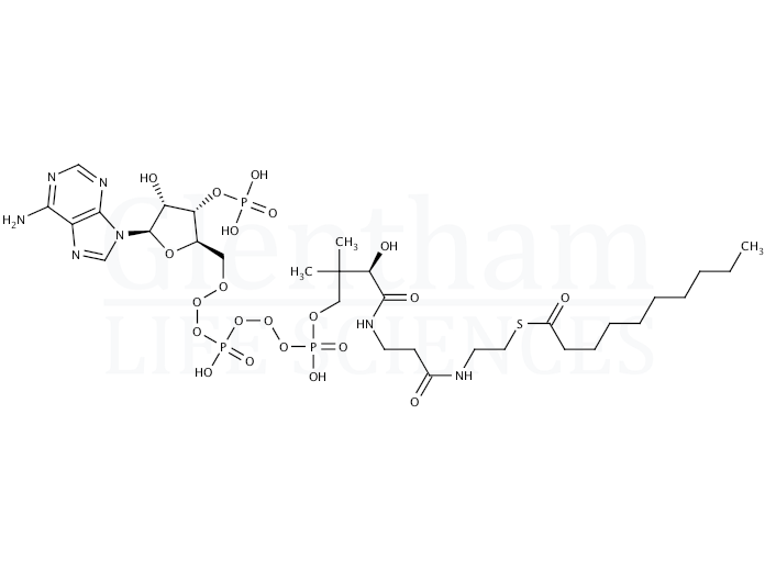 Decanoyl coenzymexa0A monohydrate Structure