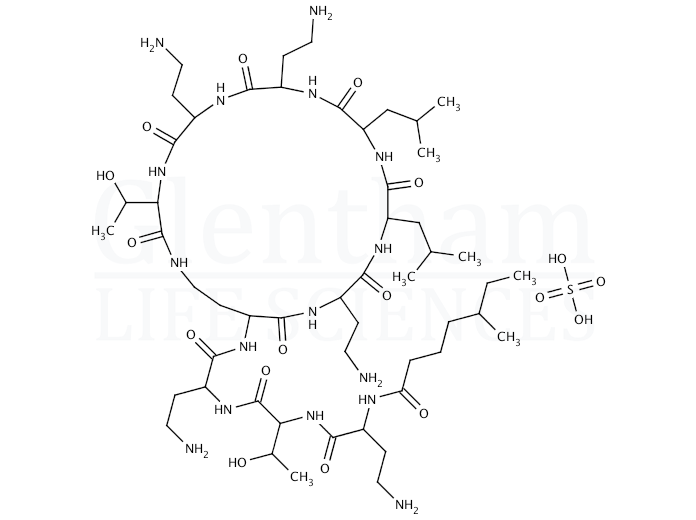 Structure for Colistin sulfate salt, Ph. Eur. grade (1264-72-8)