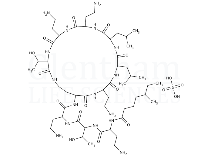 Colistin sulfate salt Structure