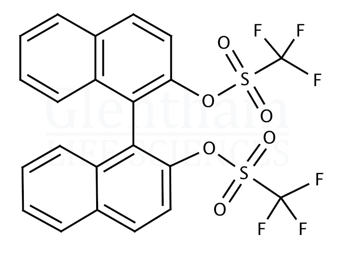 (R)-(-)-1,1''-Bi-2-naphthyl bis-trifluoromethanesulfonate Structure