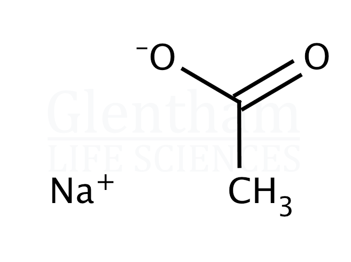 Sodium acetate, anhydrous, 99.99% Structure