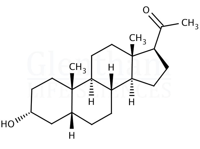 5β-Pregnan-3α-ol-20-one Structure
