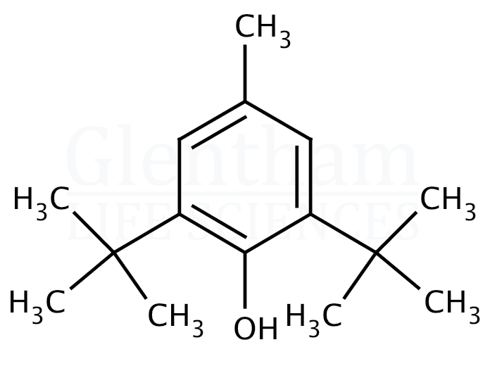 Structure for Butylated hydroxytoluene (128-37-0)