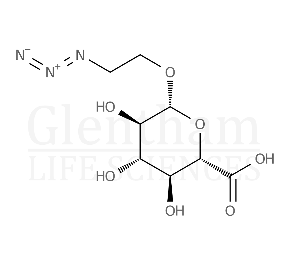 2-Azidoethyl β-D-glucopyranosiduronic acid Structure