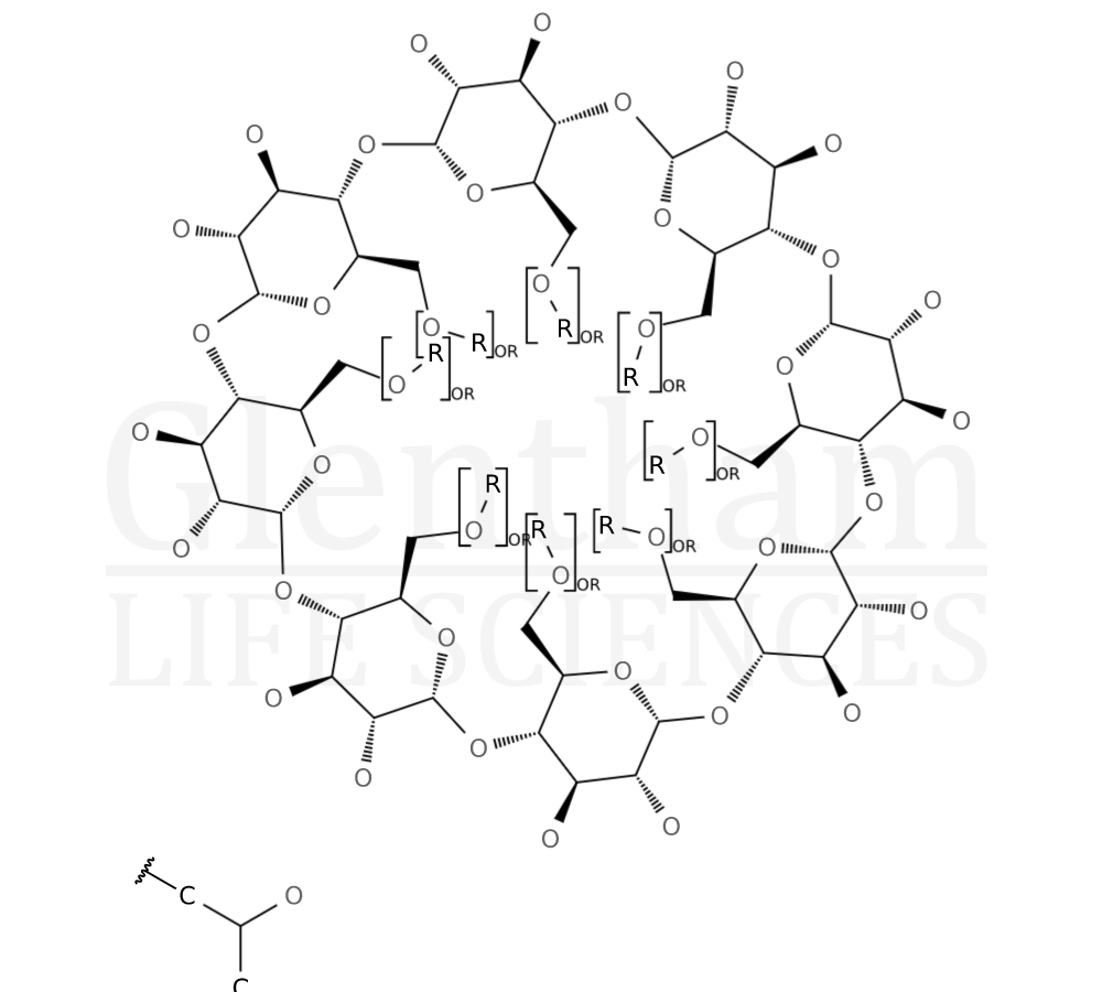 (2-Hydroxypropyl)-gamma-cyclodextrin Structure