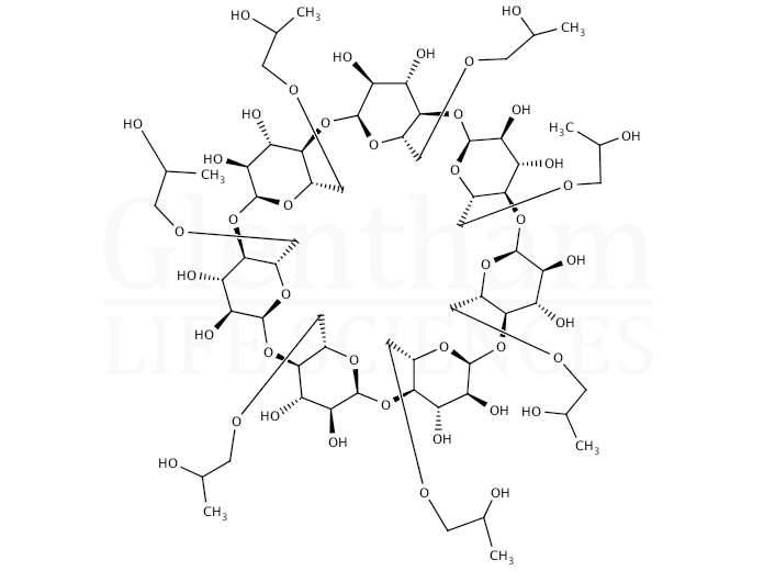 Structure for 2-Hydroxypropyl-beta-cyclodextrin, USP grade