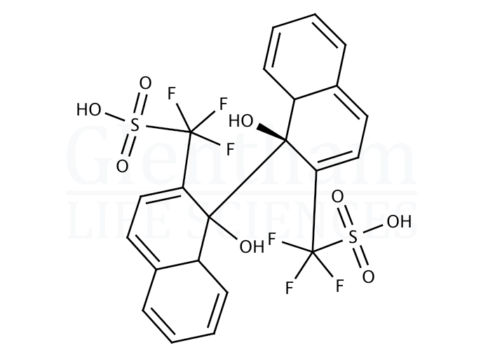 Structure for  (S)-(+)-1,1''-Bi-2-naphthyl bis-trifluoromethanesulfonate  (128544-05-8)