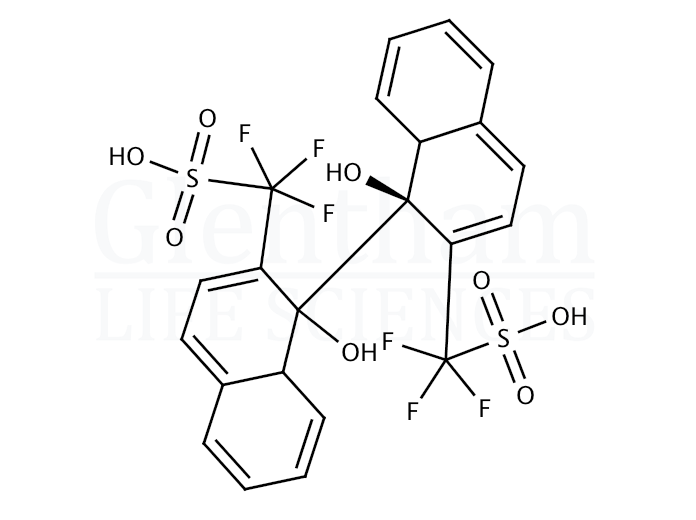 (S)-(+)-1,1''-Bi-2-naphthyl bis-trifluoromethanesulfonate Structure