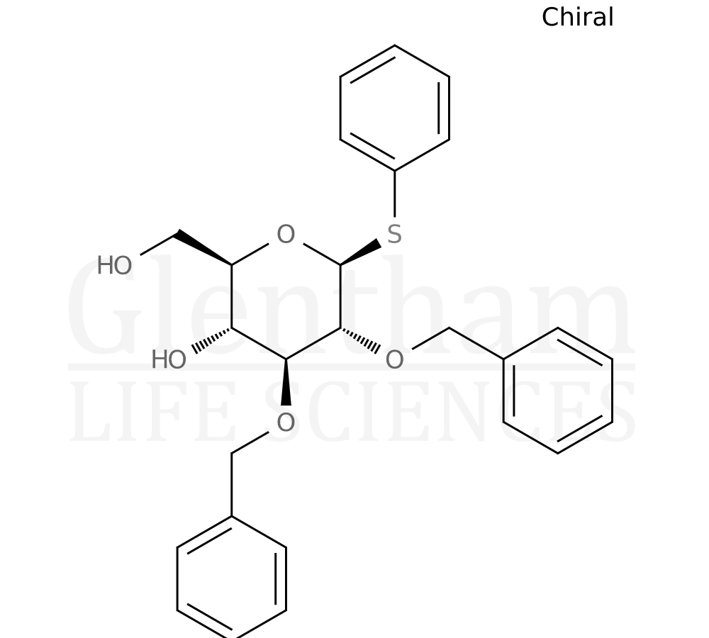 phenyl 2,3-di-O-benzyl-1-thio-b-D-glucopyranoside   Structure