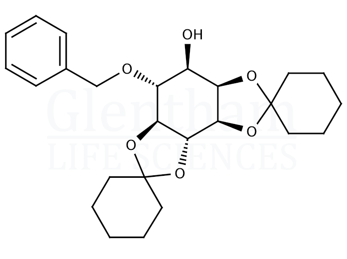 6-O-Benzyl-2,3:4,5-di-O-cyclohexylidene-L-myo-inositol Structure