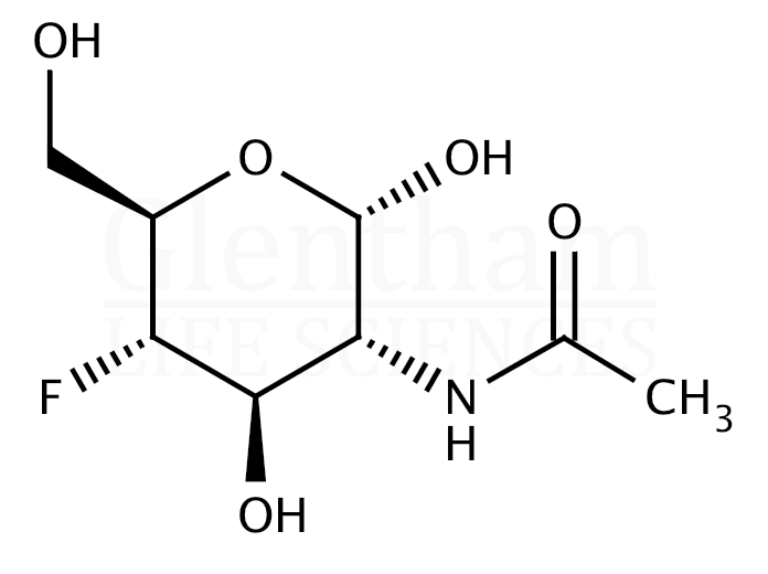 2-Acetamido-2,4-dideoxy-4-fluoro-α-D-glucopyranose Structure